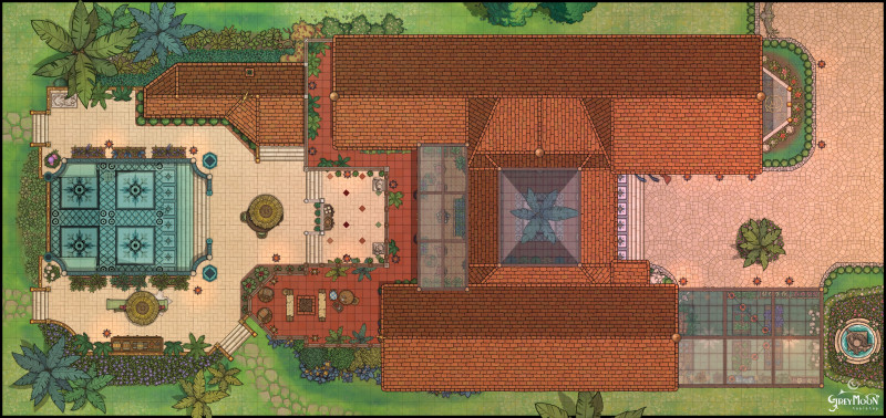 A 4-Story Roman-style Villa for a Noble [Multiple]
