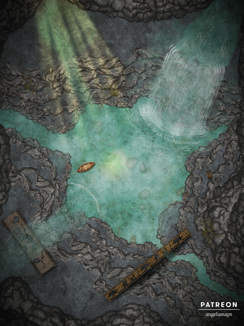 Three Level Cave [battlemap] from Angela Maps - 3 levels! [animated] [art]