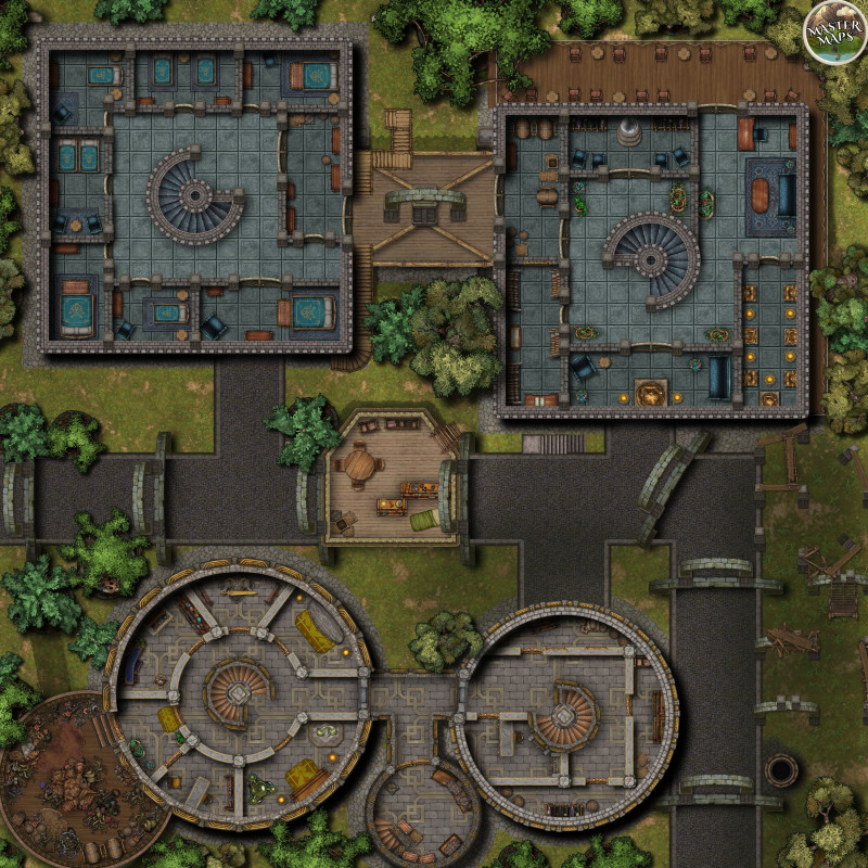 Tower District (Top-to-Bottom) [40x40]