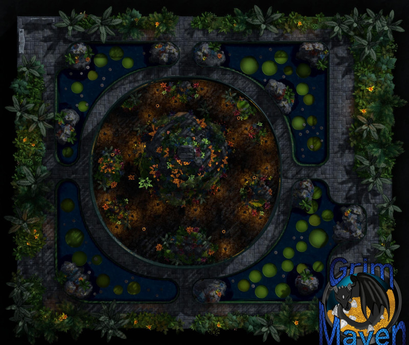 "Arboretum"(32x27) botanic gardens, eclectic wizard, fancy mansion- you can find this towering arboretum anywhere you desire!