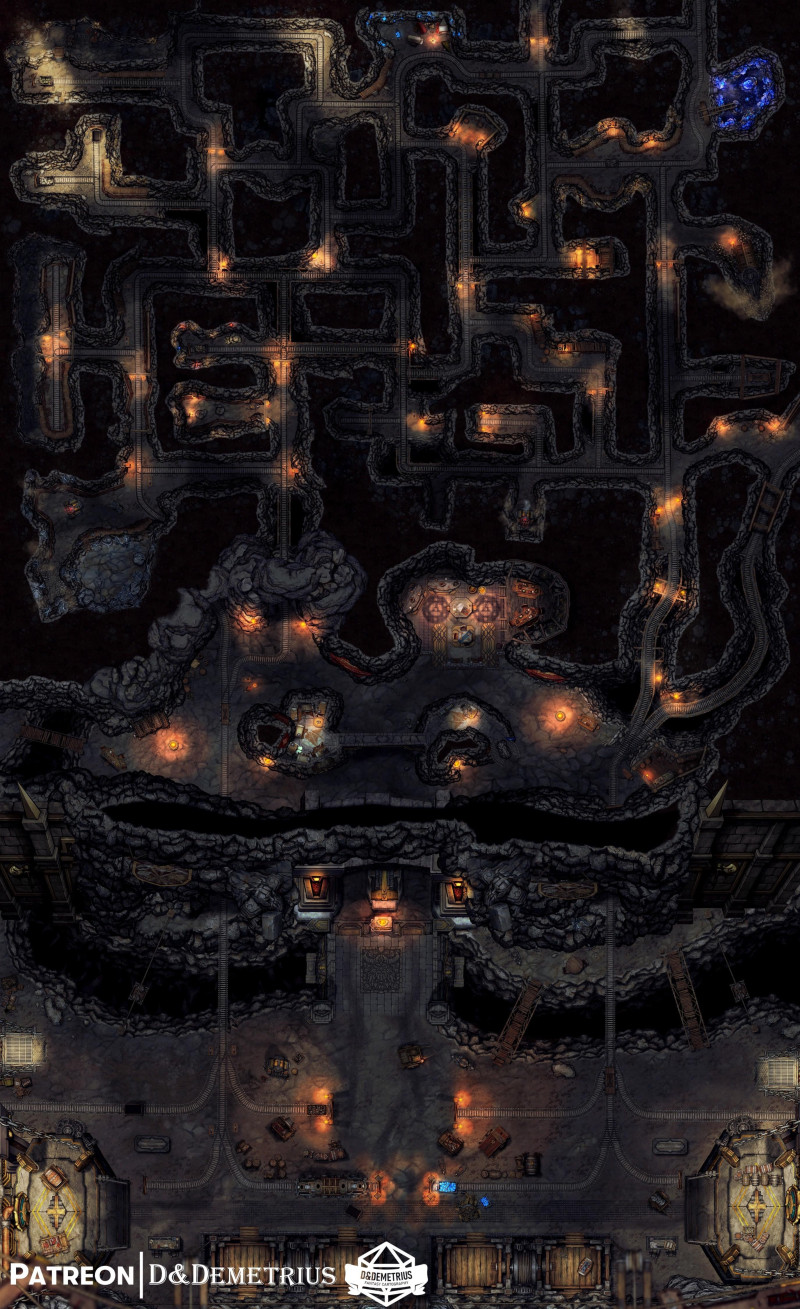 The Great Dwarven Mines [61x100] | 16 Variants+Scene | The Dwarves are, yet again, digging too deep and too greedily!