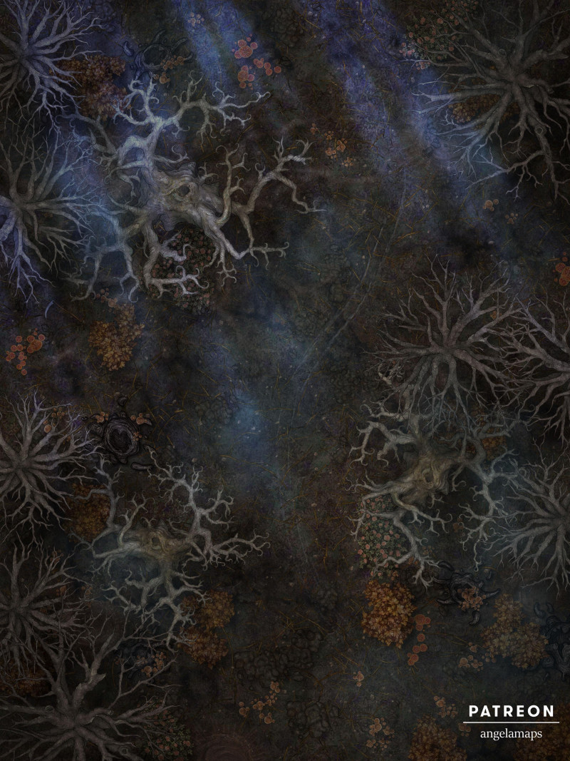 Creepy Forest [battlemap] from Angela Maps - 3 versions! [animated] [art]