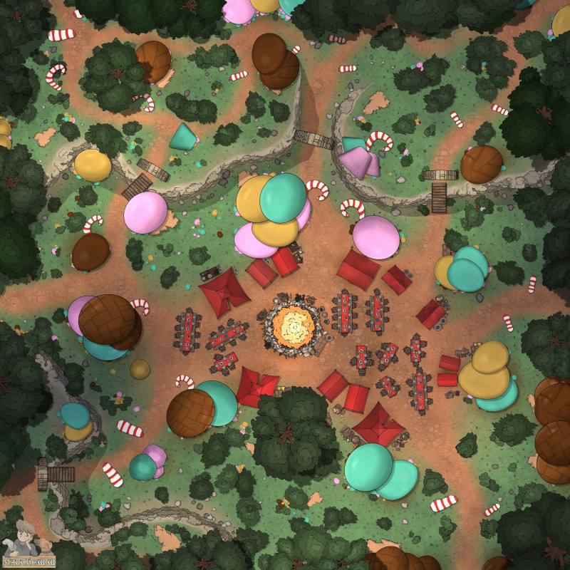 The Easter Egg Hunt Meadow [52x52]
