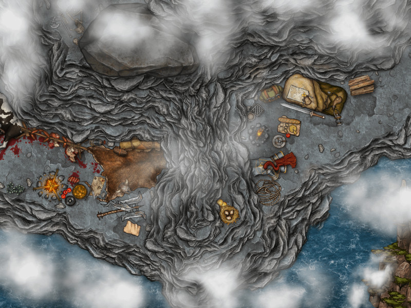 Two Enemies' Rest - Mountain Camp Map Prompt submission