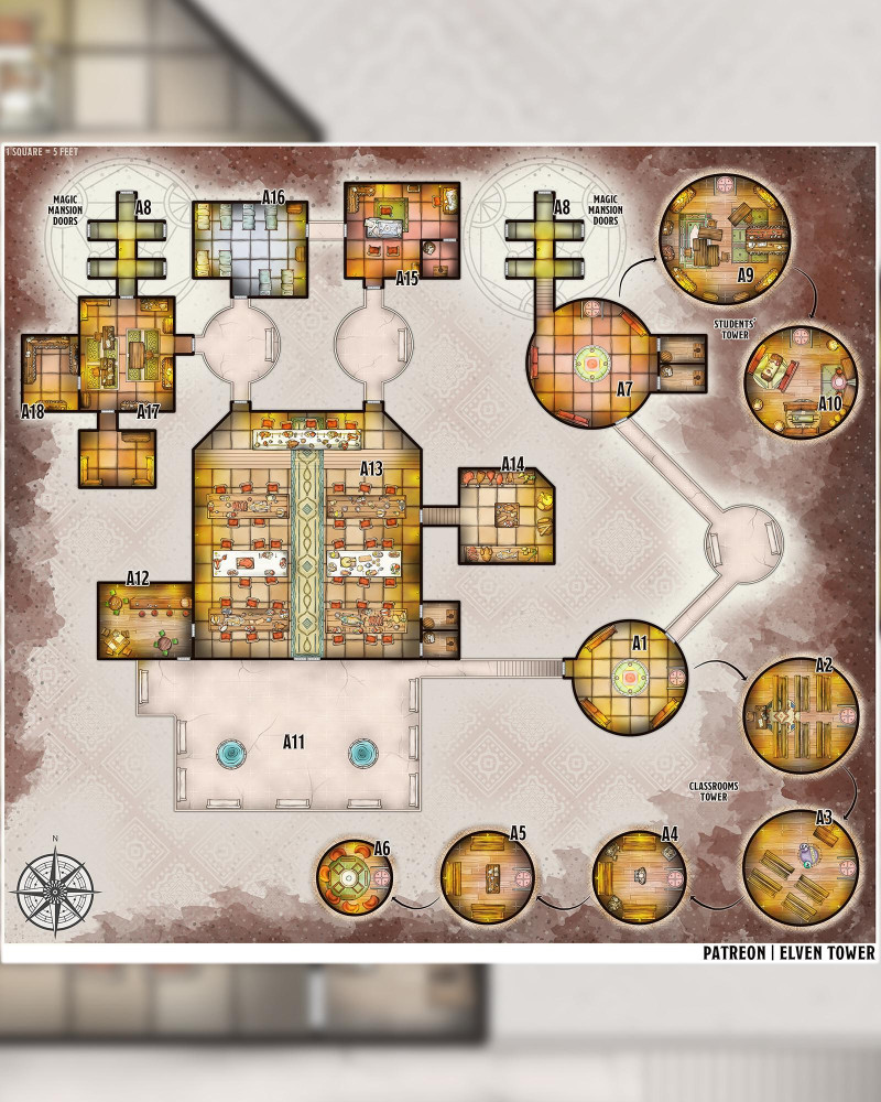 Map 436 - Elsefore Academy, School of Wizardry