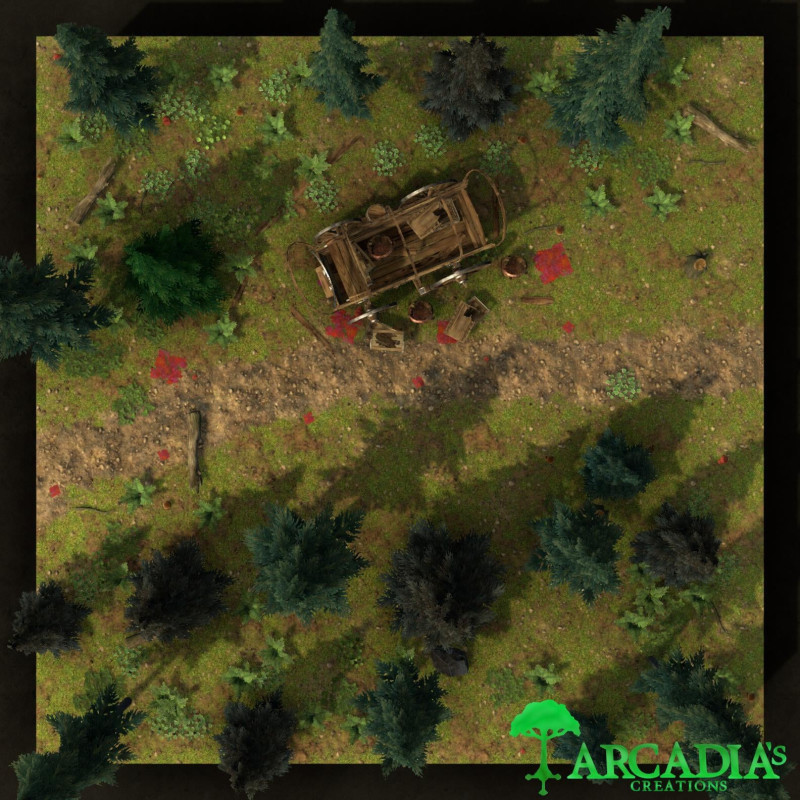 Cart wreckage [22x22]