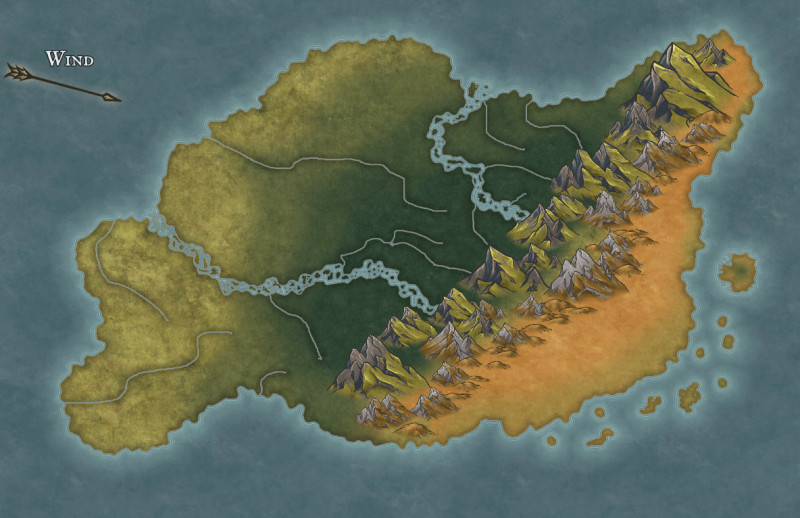 Just a continent map