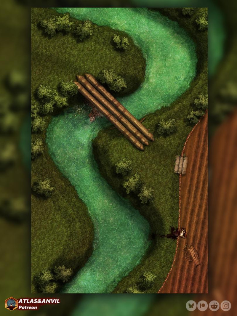[OC] Farm Side River - 26x40