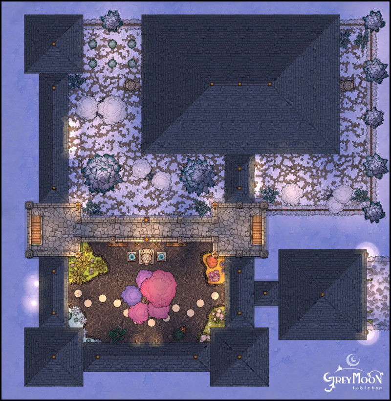 A Winter Monastery's Meeting Hall [40x41]