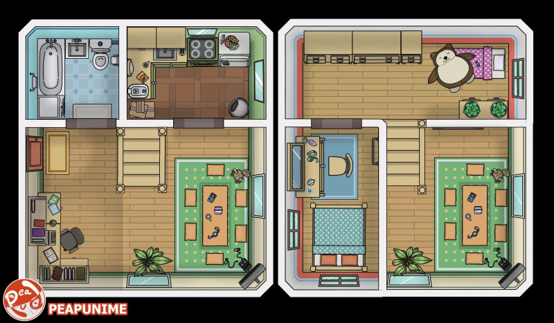 A cozy lil' modern apartment [12x7]