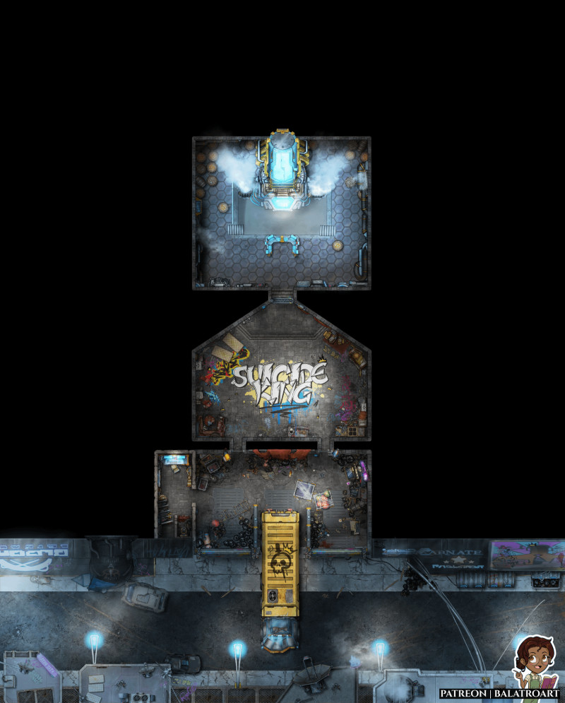 Open Hand Waystation, a collaboration dungeon map for an upcoming Encounter Book for Draw Steel by MCDM.