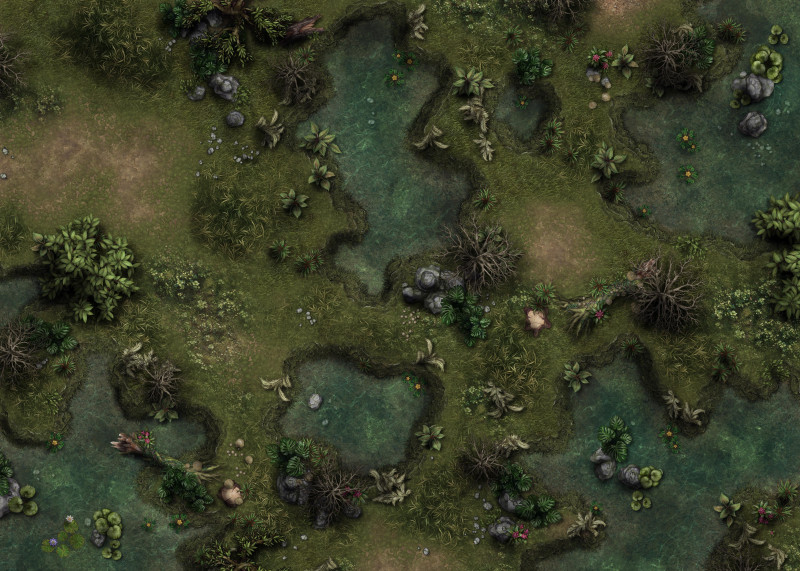Eerie Bog [35x25] - 6 unique variations