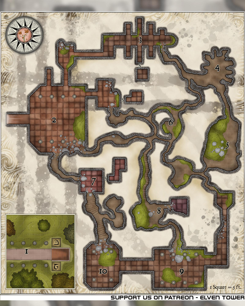Dungeon Map - Fa'Thang Ruins --- Map 241/909