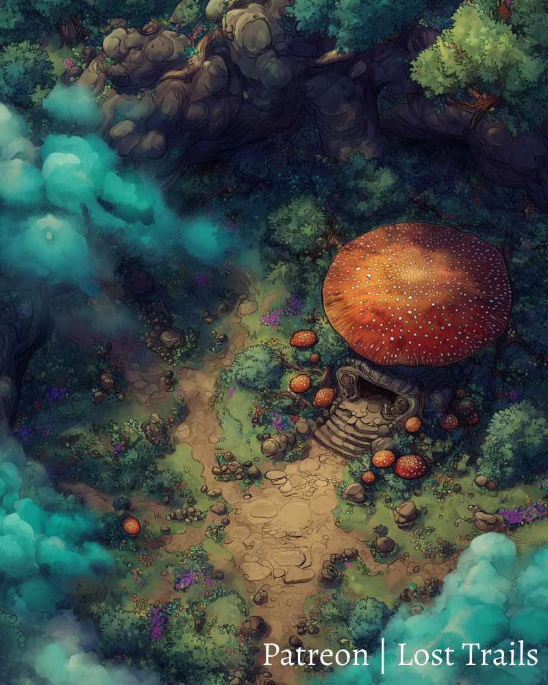 Mushroom Forest Battlemaps