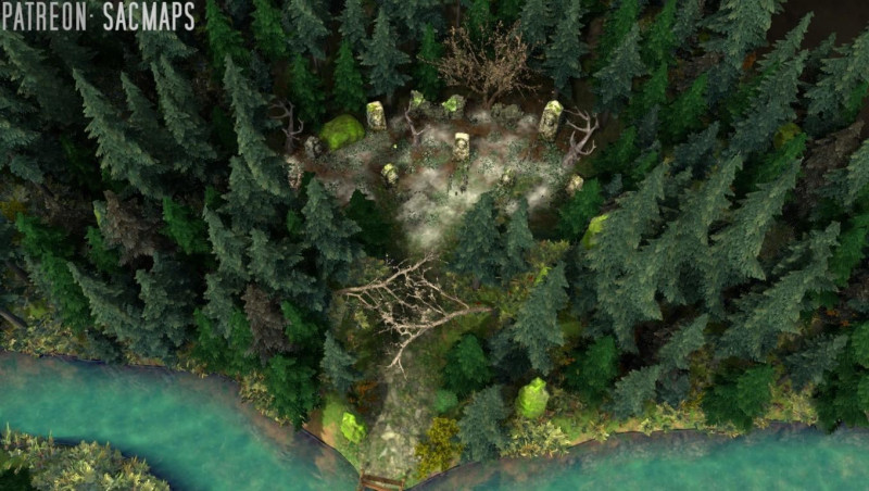 Whatever you do, don't awaken those resting here... THE FORGOTTEN MEMORIAL (45x45, free day & night maps & hundreds more free!)