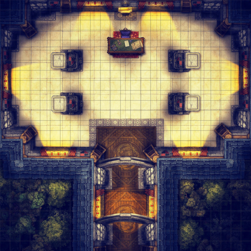 Voidfallen - Mansion Showdown - FREE 25x25 Battlemap [Sortar's Arcanum]