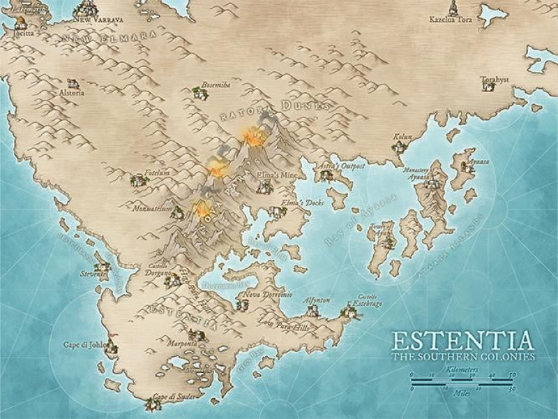 Estentia - The Southern Colonies of the Elmaran Crown