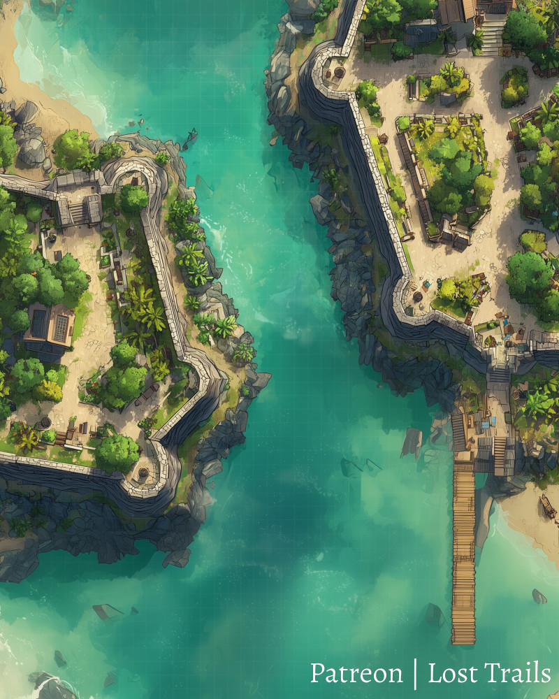 Coastal City Battlemaps