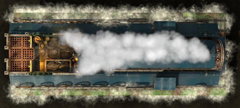 Victorian Train Multi-Map Pack: What is happening on this racing train as it charges through the wilderness? Is it a relaxing journey? An Orient Express Mystery? Or a Haunted nightmare as the party battles through hordes of ghosts?