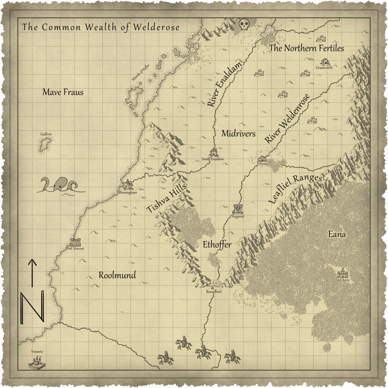 The Map of The Commonwealth of Weldenrose