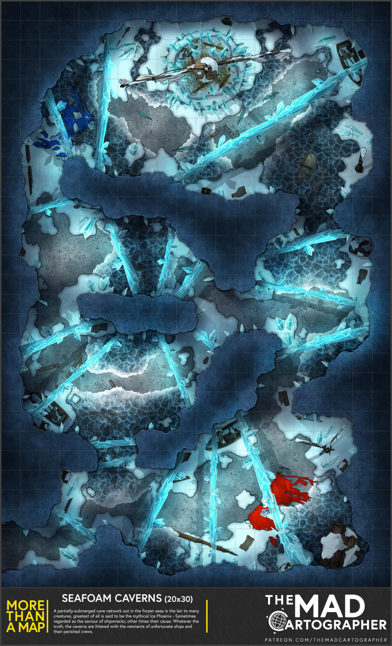 [20x30] More Than a Map: Seafoam Caverns!