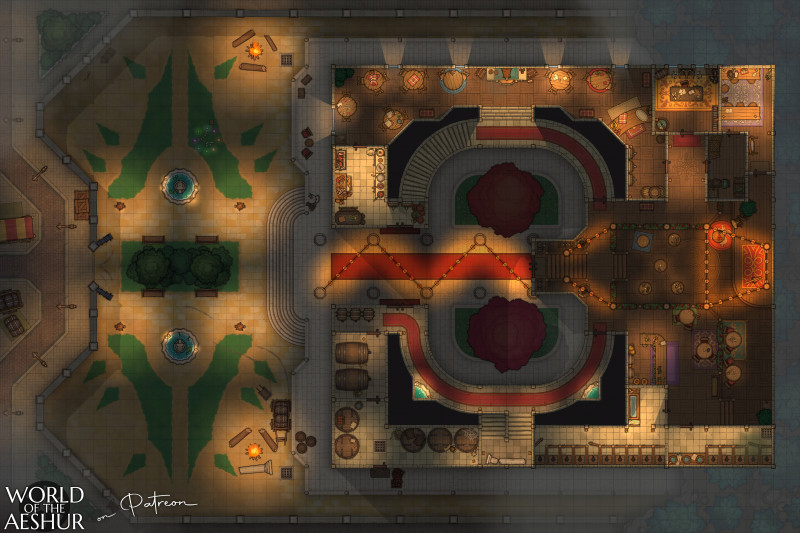 An inn for the rich and poor - [90x60]