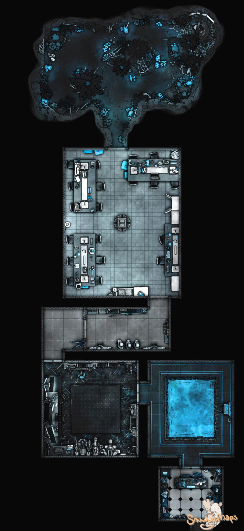 [23x50] Cyberpunk Experimental Lab Fey