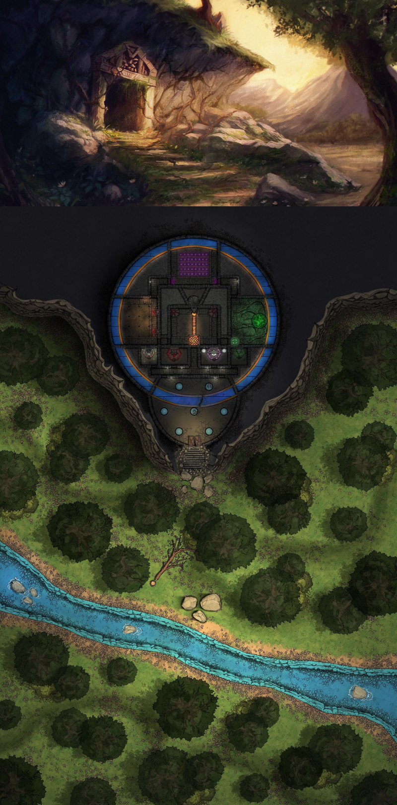 Dwarven Dungeon Prison [80 x 120]