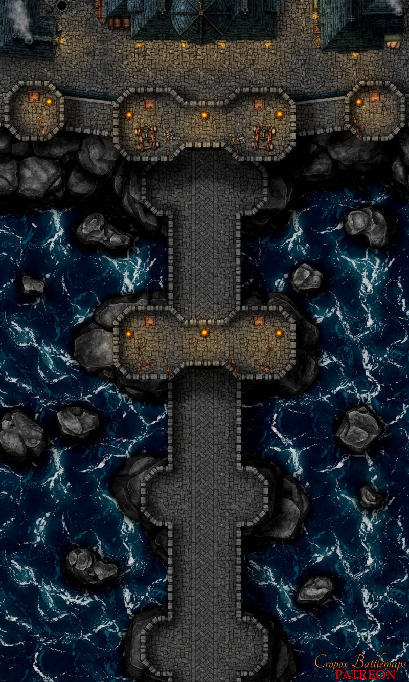 Blackburn Bridge 30x50 battle map - 2 variants