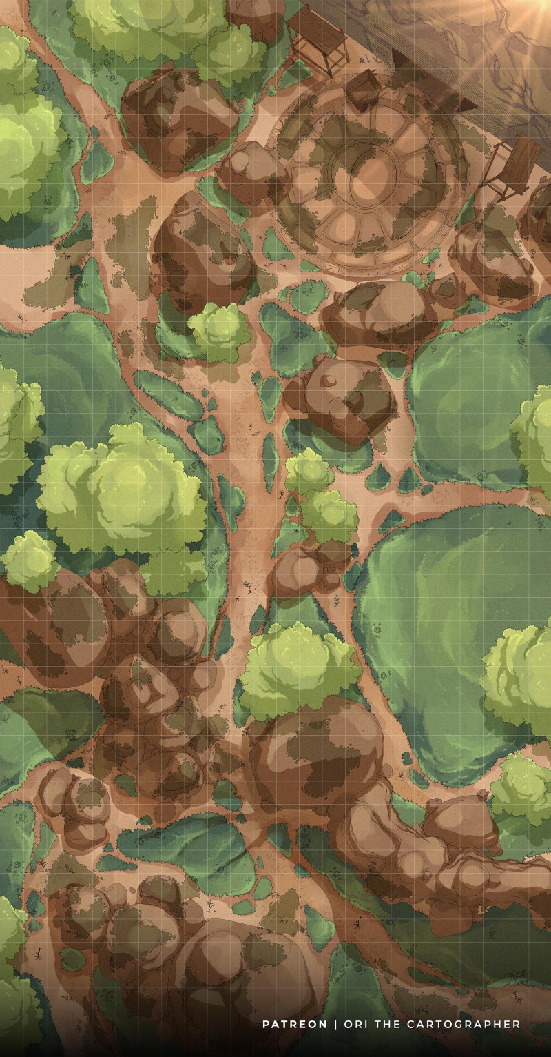 Forest Temple Entrance [24x46][NoAI] | Ori the Carto