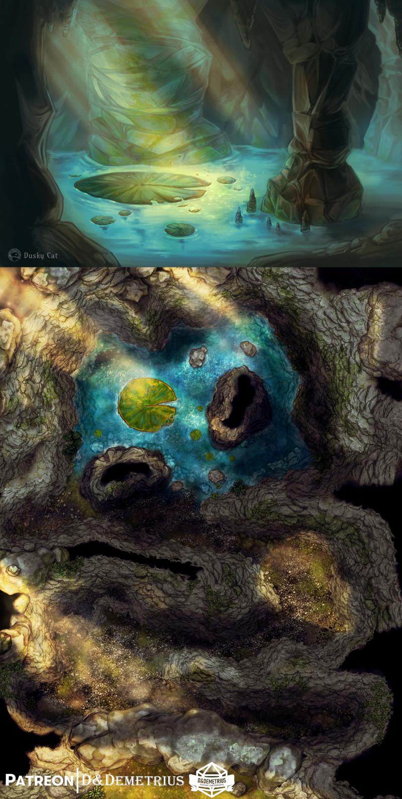 Froghemoth Lair [30x40] | 16 Variants and Scene