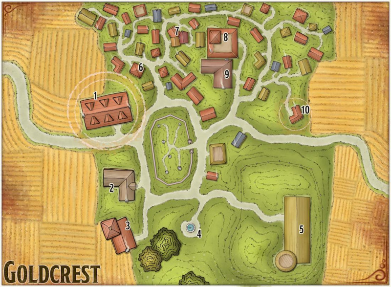 Free Map 321 - Goldcrest - Town