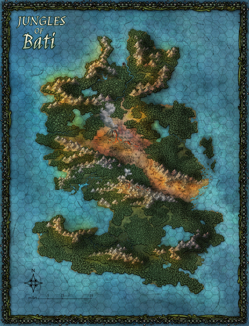 Jungles of Bati (Yes, it's HEAVILY inspired by Chult)