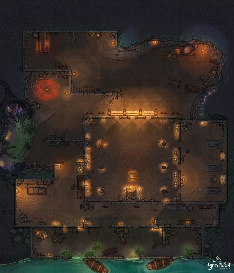 Entering the hidden cultist temple at night [Multiple]