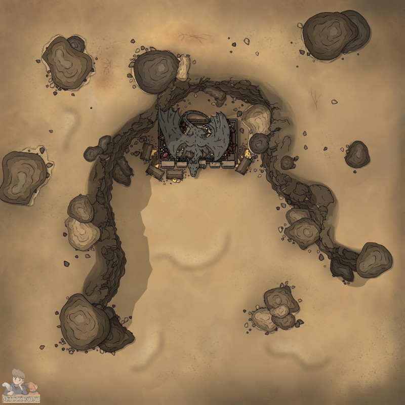 The Sun-Scorched Dragon Shrine [16x16]