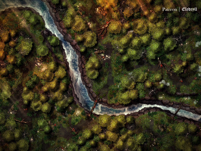 Forest Crevasse [60x45]