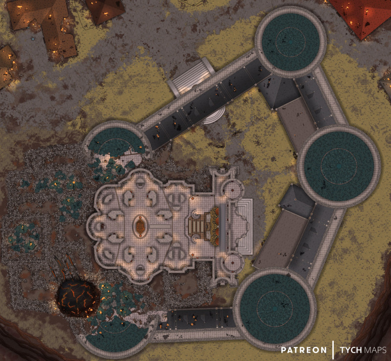 High Hall Cathedral - Expanded Complex - Descent into Avernus [195x180]