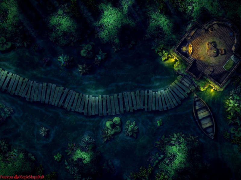 Swamp Hut [20x15] [Battle Map] [No AI] [OC] [Art]
