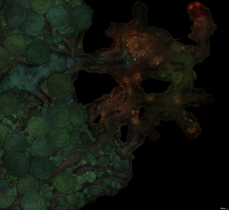 Jungle Cave Tribal Village [98x90]