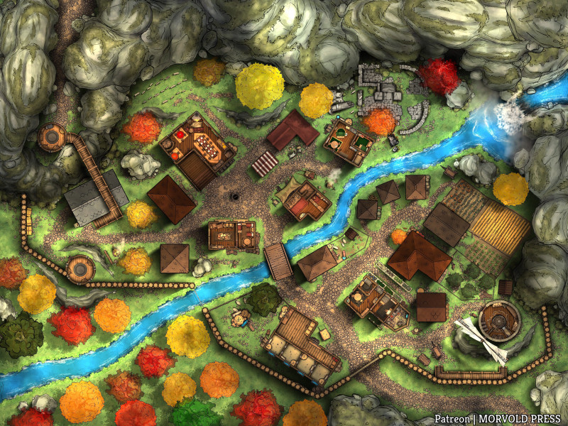 Starting Village | Stonefall Haven [120 x 90]
