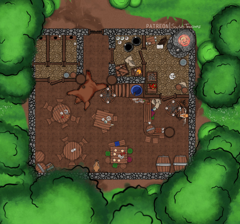 Small Tavern in the Woods [15x14]