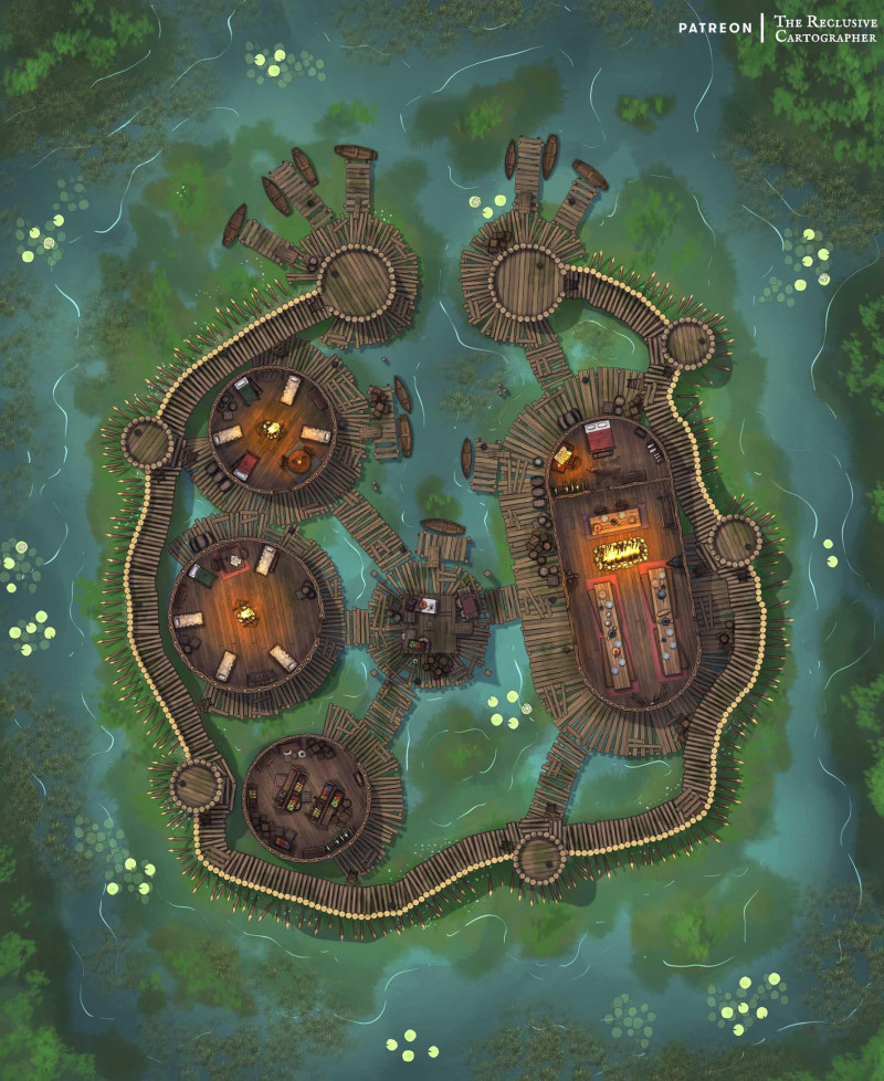 Mosswood Keep - 36x44 - Dungeon Map - RC - No AI