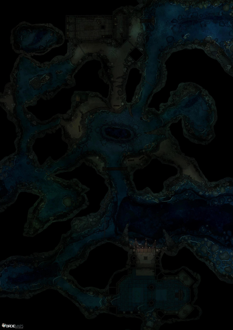 Underwater Cave System [36x51]