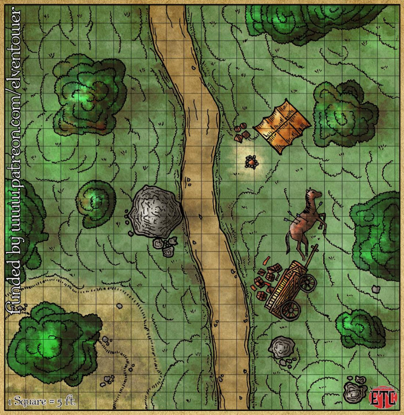 Encounter Map - Map file name is Road Encounter