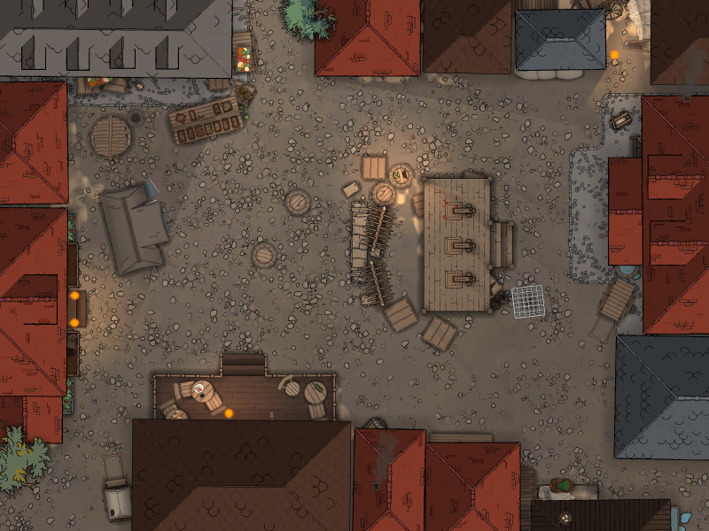 The Execution Square Battlemap 32x24