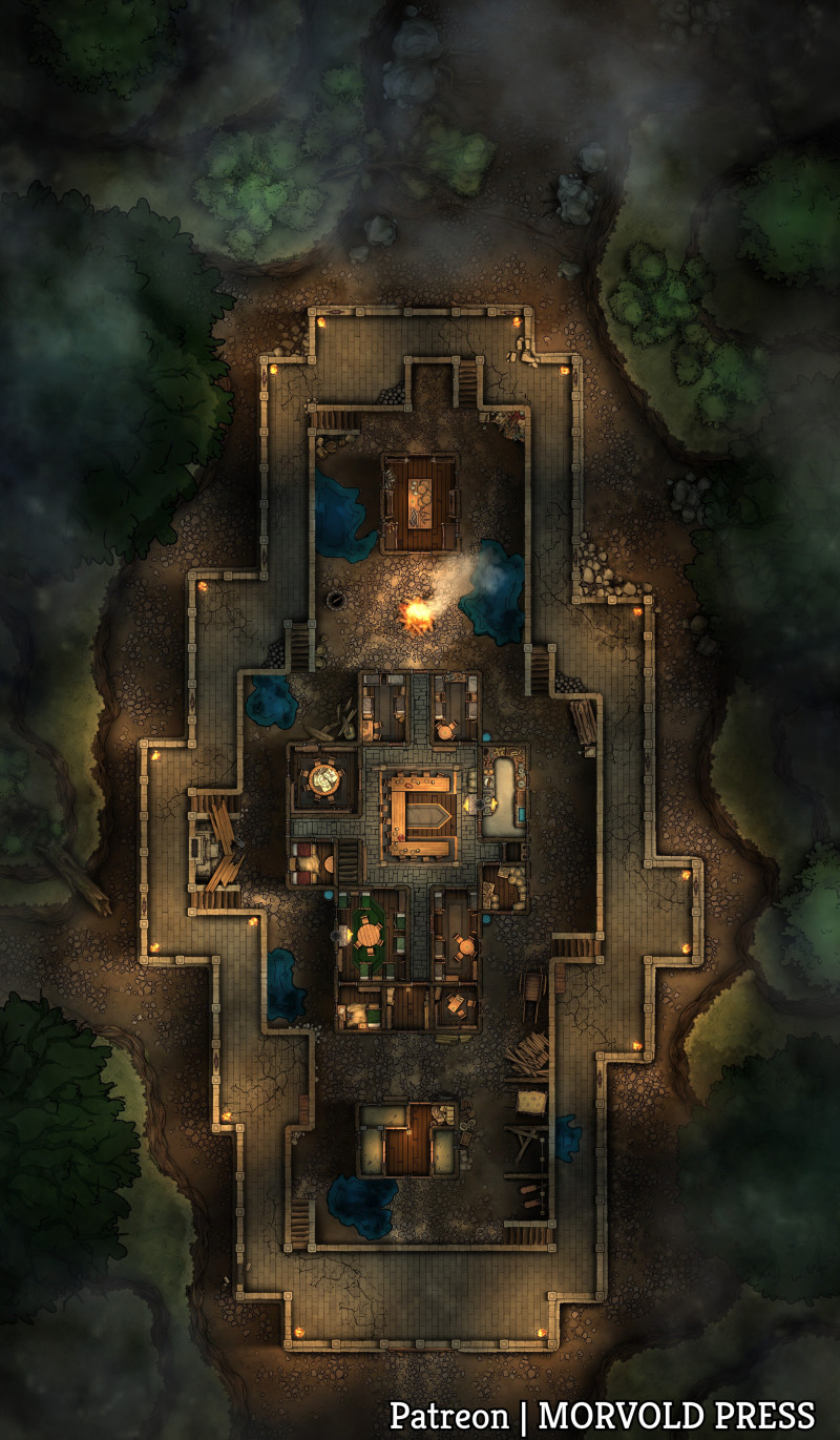 Hold Back the Dead! - Ironspine Keep [70 x 120]