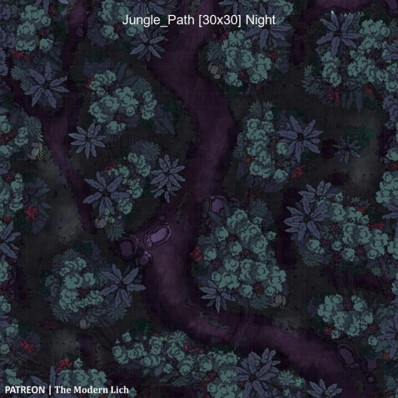 Jungle - Path [30x30][Battlemap][OC]