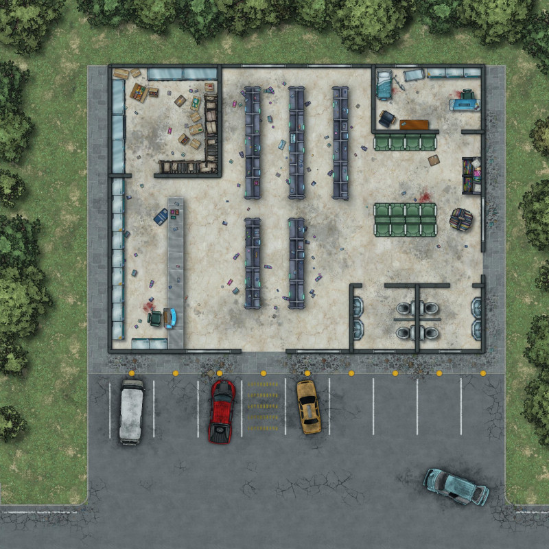 Postcards from the Zombie Apocalypse - Drug Store