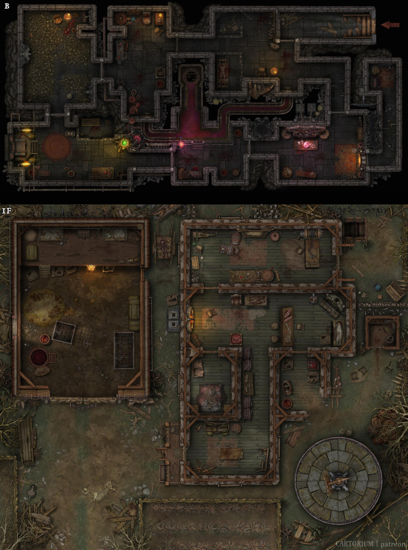 Auld Farmhouse - Free 8k Map & VTT support! [32x43]