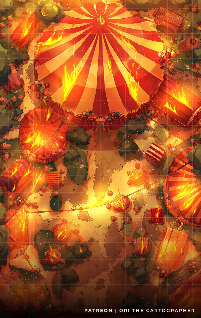 Circus in Fire [24x42][NoAI] | Ori the Carto